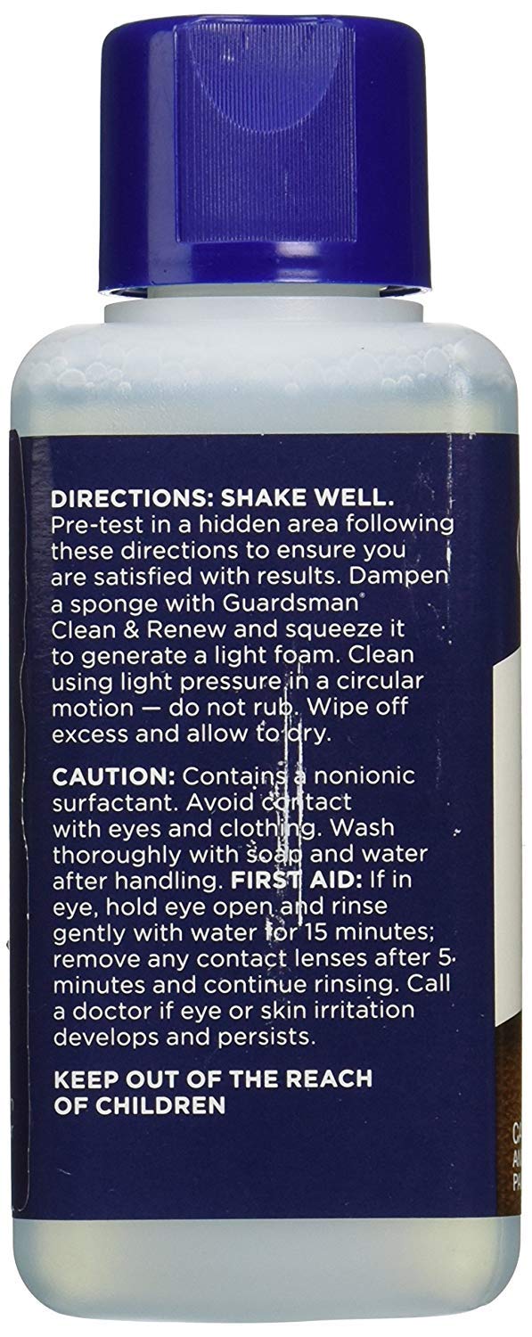 Guardsman Clean & Renew For Leather 8.45 oz - Removes Dirt and Grime, Great For Leather Furniture & Car Interiors - 2 Pack - Image 4
