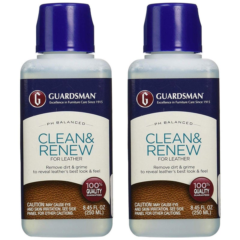 Guardsman Clean & Renew For Leather 8.45 oz - Removes Dirt and Grime, Great For Leather Furniture & Car Interiors - 2 Pack - Image 5