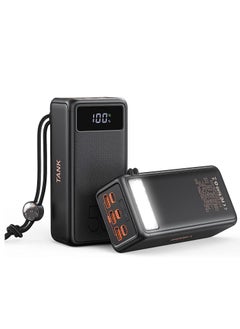 VEGER Power Bank 56000mAh, 100W PD/QC3.0 Portable Charger High Capacity Fast Charging USB C Battery Pack with Cables & LED Display and 3 gear Strong Flashlights & Compass for Outdoors