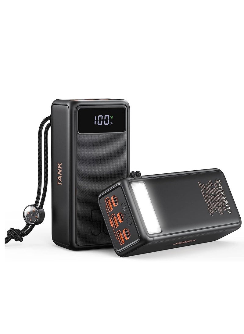 VEGER - VEGER Power Bank 56000mAh, 100W PD/QC3.0 Portable Charger High Capacity Fast Charging USB C Battery Pack with Cables & LED Display and 3 gear Strong Flashlights & Compass for Outdoors - Image 1