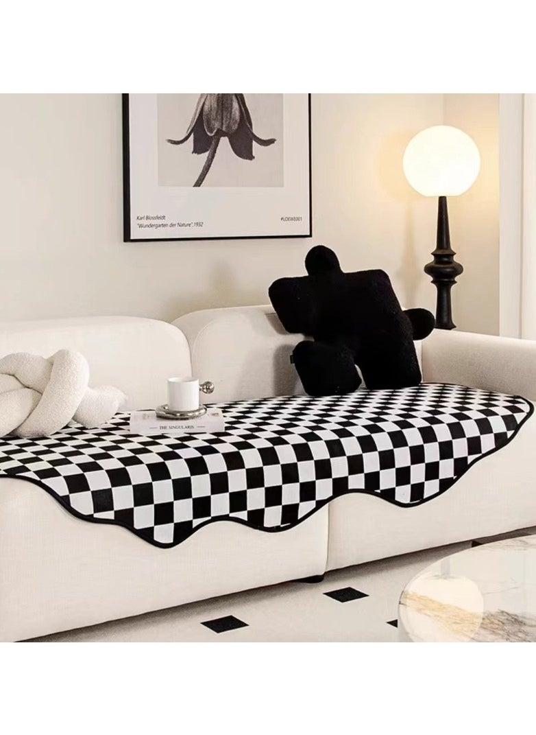 YQbest - Irregular Shaped Couch Cover,New Cloud-Shaped Non-Slip Sofa Cushion Light Luxury Soft Chenille Sofa Cover Washable 90 x 180cm - Image 1