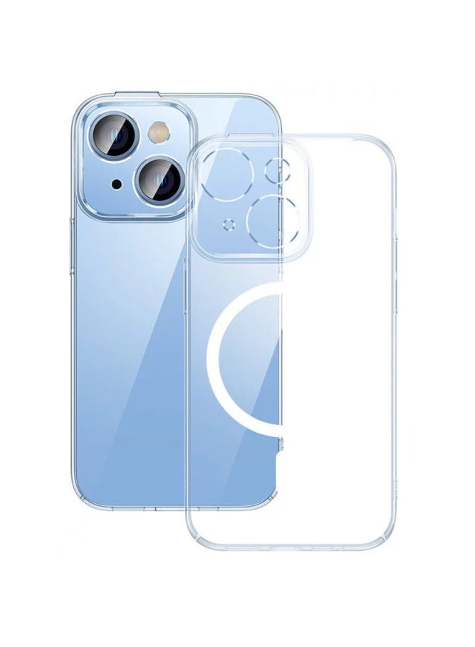 Baseus Illusion Series Protective Case For Ip 14 Pro (With Clear/Black/Blue/Purple Camera Lens Frames And Full Coverage Tempered Glass Screen Protector And Cleaning Kit), clear - Image 2