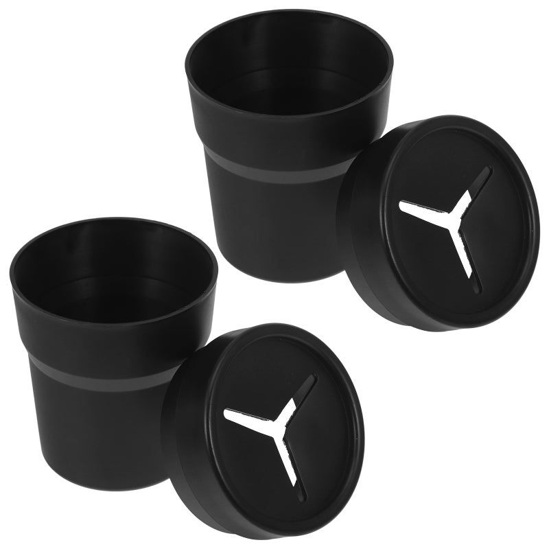 2pcs Multi-functional Car Trash Can Automotive Garbage Cans Cup Holder Trash Bins - Image 4