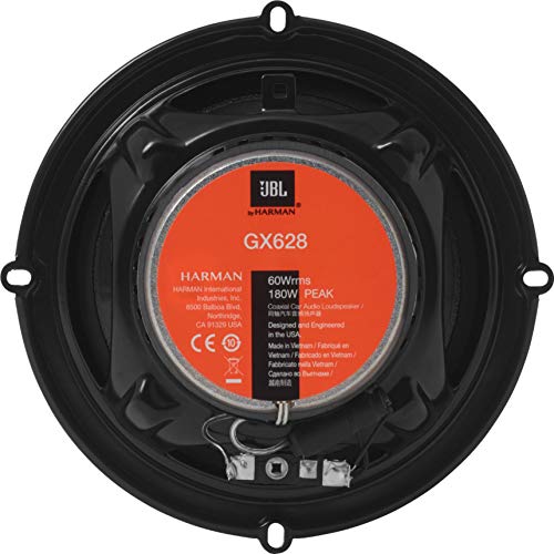 JBL GX628 GX Series 6.5" 180W Peak Power 2-Way Coaxial Car Loudspeakers (Pair) - Image 2
