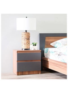 DANUBE HOME Martina Bed + Dresser And Stool Set King Size Bed Frame And Dresser Set Sturdy Modern Design Wooden Double Bedroom Set Furniture Comfortable Bedset For Bed Room Cherry  - Image 4