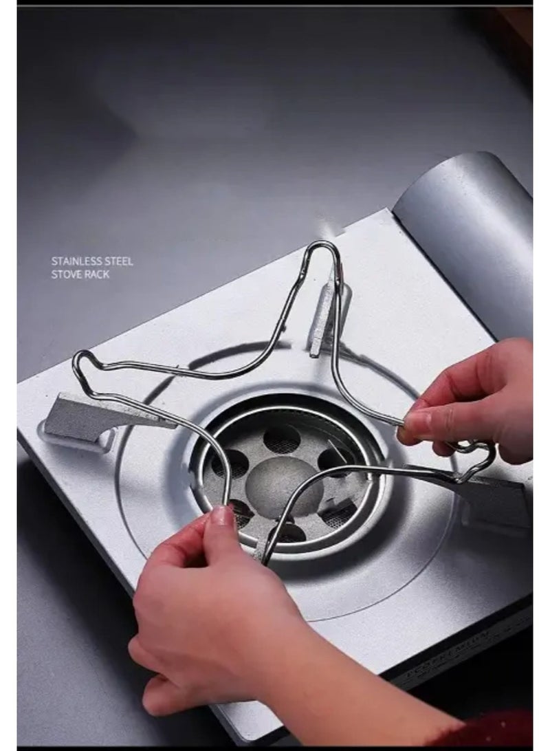 OMEVE 2PCS Stainless Steel Multi-Purpose Stove Base Set - Image 4