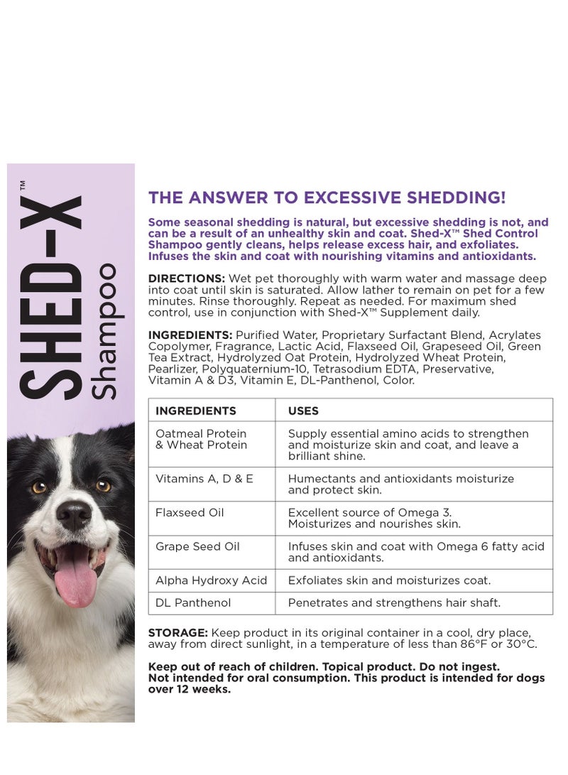 Shed-X Control Shampoo For Dogs 473ml - Image 2