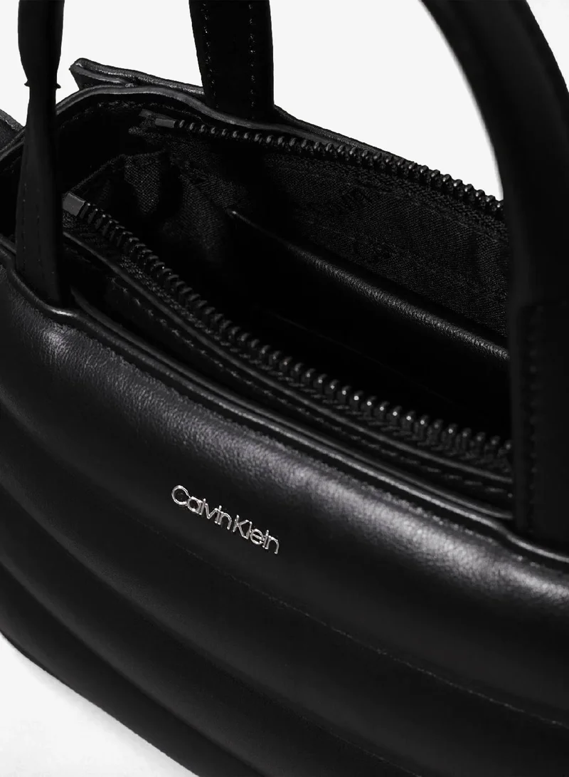 CALVIN KLEIN Ck Black Mini Quilted Tote Bag for Women | Best Price UAE