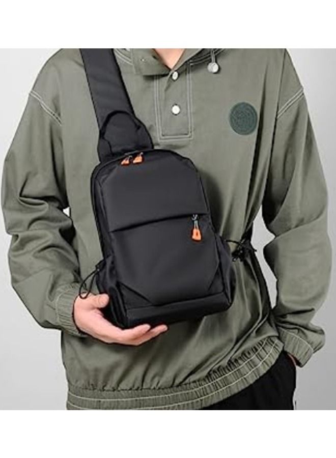 Arabest Crossbody Backpack, Lightweight Shoulder Bag for Men Women, Adjustable Strap Backpack Chest Bag, With USB Charger Port, Scratch-Resistant, Waterproof, For Outdoor Hiking, Traveling, Cycling - Image 4