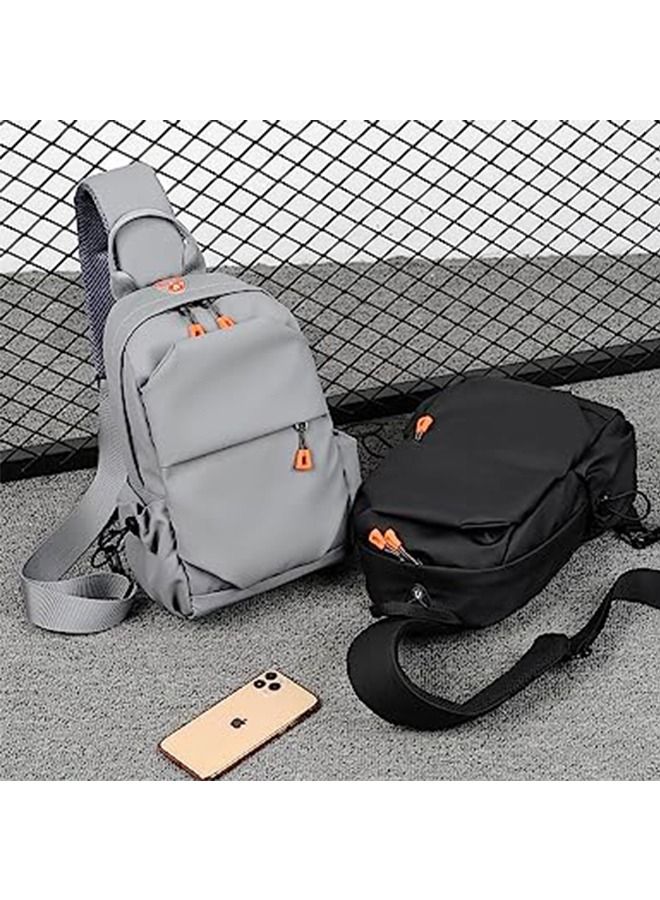 Arabest Crossbody Backpack, Lightweight Shoulder Bag for Men Women, Adjustable Strap Backpack Chest Bag, With USB Charger Port, Scratch-Resistant, Waterproof, For Outdoor Hiking, Traveling, Cycling - Image 2