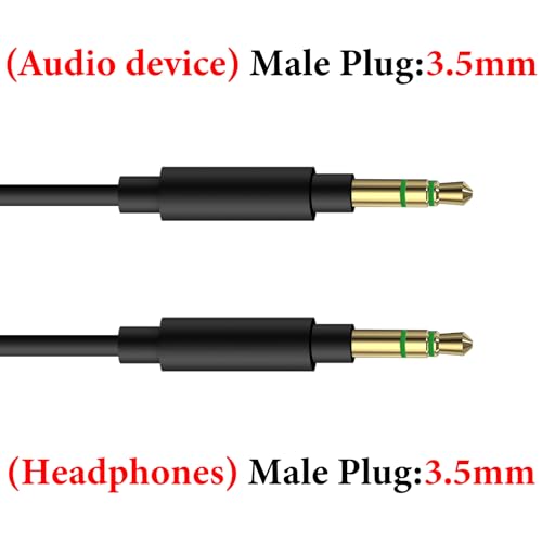 GEEKRIA Audio Cable Compatible with Sony WH-1000XM6/1000XM5/1000XM4, XB920N/XB910N, CH720N, ULT Wear Headphones Cable, 1/8" (3.5mm) to 3.5mm Replacement Stereo Cord (4 ft/1.2 m) - Image 3