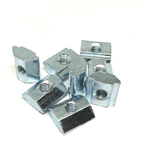 POLISI3D 100pcs 20 Series T Sliding Nut Hammer Nut Block Square Nuts M5 M4 M3 T Nuts for 2020 Aluminum Profiles T Slot 6mm (m4) - Image 2