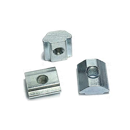 POLISI3D 100pcs 20 Series T Sliding Nut Hammer Nut Block Square Nuts M5 M4 M3 T Nuts for 2020 Aluminum Profiles T Slot 6mm (m4) - Image 3