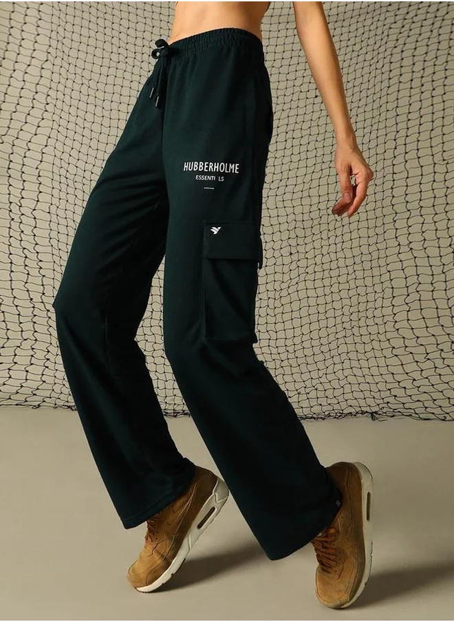 Hubberholme Graphic Print Cargo Pants with Elasticated Waistband