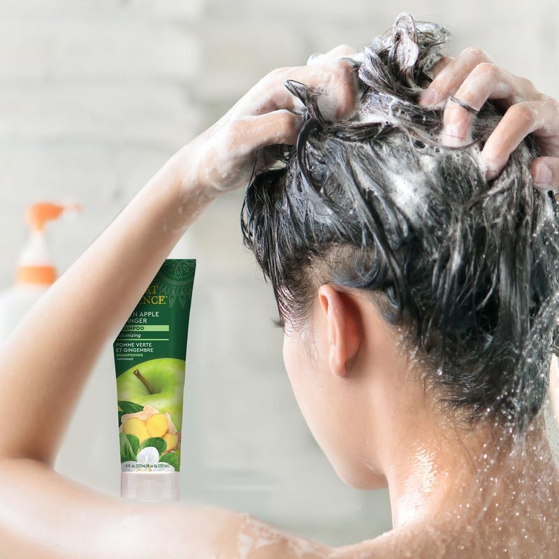 Desert Essence Organics Green Apple & Ginger Volumizing Shampoo, 237ml - Image 3