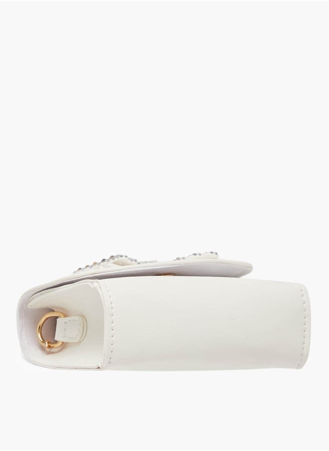 Flora Bella By Shoexpress - Girls Bow Embellished Crossbody Bag With Chain Strap And Button Closure Ramadan Collection - Image 1
