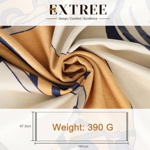 EXTREE Scarfs for Women Pashmina Silky Shawl Wrap for Evening Dressing Blanket Open Front Poncho Cape - Image 3