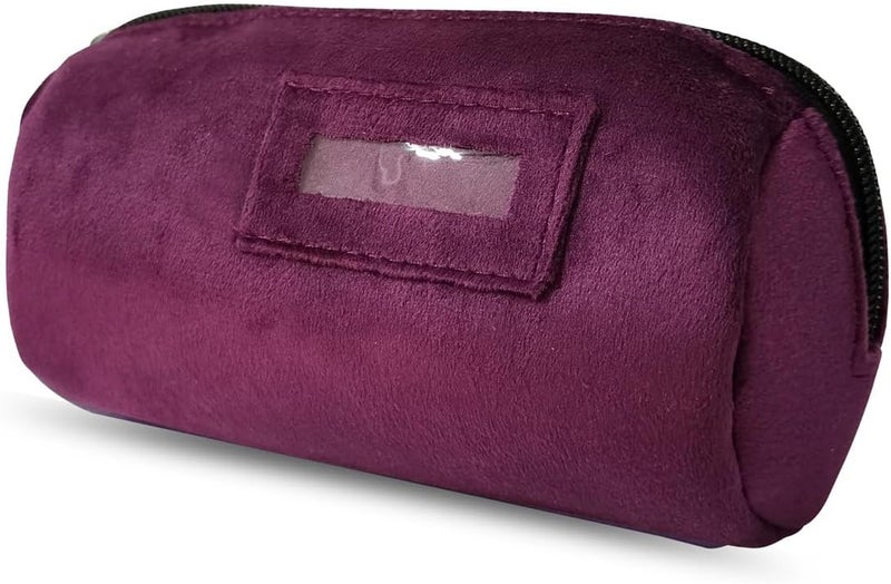 SCIKHEFT Velvet Bangle & Bracelet Organizers and Storage Small Jewelry Travel Organizer Roll, Compact Jewelry Case for Bangles, Bracelets, Watches(Dark Purple) - Image 4