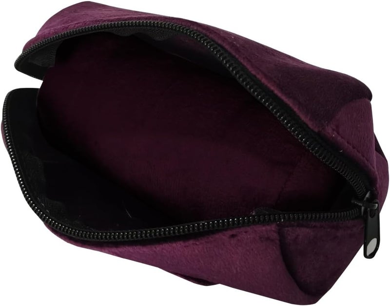 SCIKHEFT Velvet Bangle & Bracelet Organizers and Storage Small Jewelry Travel Organizer Roll, Compact Jewelry Case for Bangles, Bracelets, Watches(Dark Purple) - Image 1