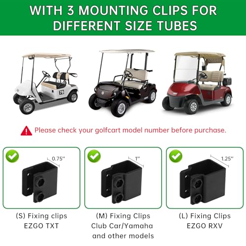 SHEJISI Golf Cart Mirror, Upgraded Hassle-Free Installation 3 Sizes for Square Tube Roll Cage Compatible with Club Car Onward DS,Yamaha Drive 2 G22 G29,EZ GO Medalist RXV TXT,ICON,Cushman,Tomberlin - Image 4