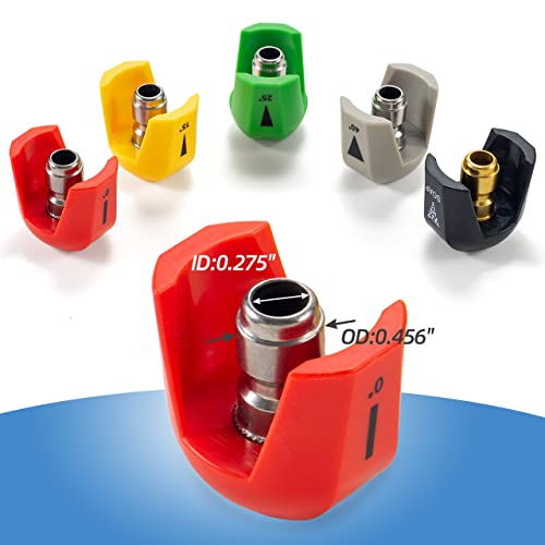 Sconva SPX3000-TPS Quick-Connect Spray Tips for Sun Joe SPX 3000 Series Pressure Washer Nozzle Set (0 Degree, 15 Degree, 25 Degree, 40 Degree, Soap) - 5Pcs - Image 2