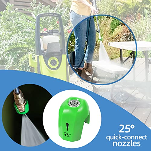 Sconva SPX3000-TPS Quick-Connect Spray Tips for Sun Joe SPX 3000 Series Pressure Washer Nozzle Set (0 Degree, 15 Degree, 25 Degree, 40 Degree, Soap) - 5Pcs - Image 5