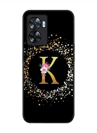 Rugged Black edge case for Oppo A57, Slim fit Rubber Edges Thin Cover -  Custom Monogram Initial Letter Floral Pattern Alphabet - K  (Black ) - pzsku/ZB2C1CDD8D81F0DD417CFZ/45/_/1704955090/6214d3cc-fa49-468c-9c81-8d18c901db50