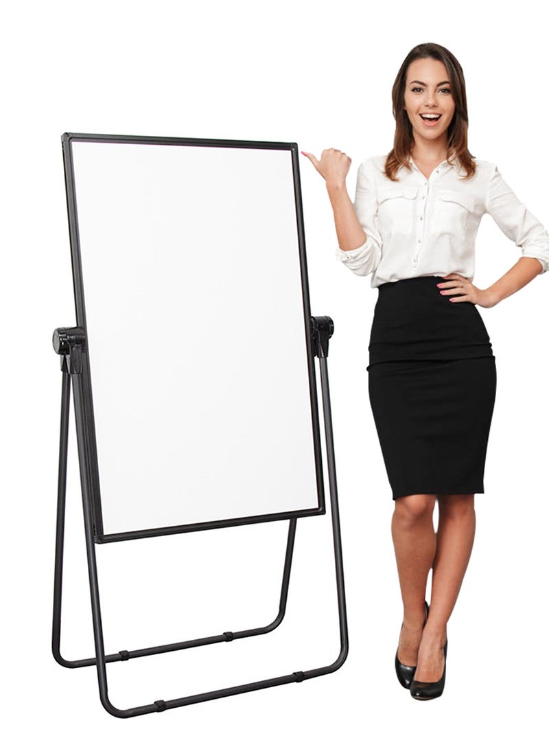 Kidle U-Stand Double Sided Magnetic Dry Erase Board Easel Stand - Height Adjustable & 360° Rotating Whiteboard for Kids, Adults, Office, Classroom, Home (with Stand)  - Image 1