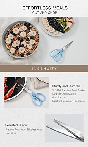 Simba Premium Portable Safety Food Scissors (Blue) - Image 5