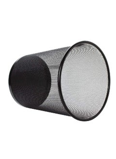Lawei Store AKDC 4 Pack Trash Can Mesh Round Open Top Wastebasket BLACK  - Image 2