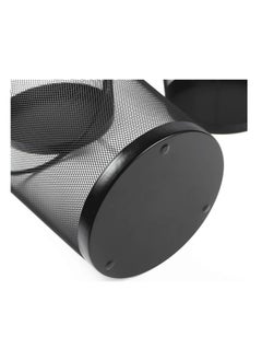 Lawei Store AKDC 4 Pack Trash Can Mesh Round Open Top Wastebasket BLACK  - Image 3