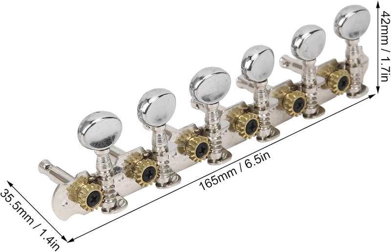 Dilwe Guitar Tuning Pegs Set, 12 String Guitar Tuners Machine Heads, Zinc Alloy Tuning Keys Replacement Parts for Acoustic Electric Guitar Upgrade - Image 2