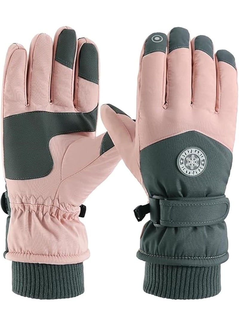 Winter Ski Gloves, Windproof Gloves for Men & Women, Touchscreen Snow Gloves for Cold Weather, Thermal Warm Gloves - Image 1