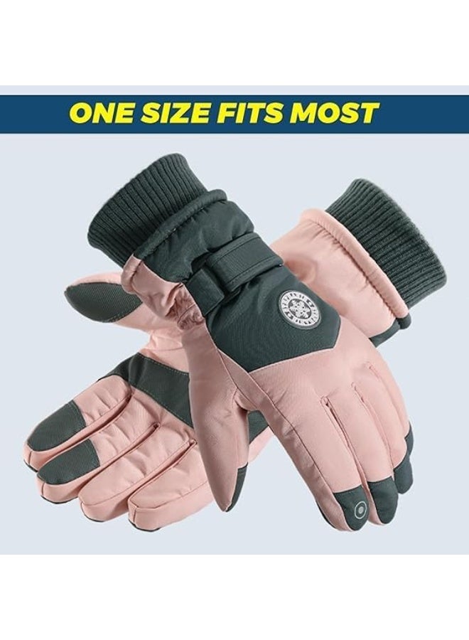 Winter Ski Gloves, Windproof Gloves for Men & Women, Touchscreen Snow Gloves for Cold Weather, Thermal Warm Gloves - Image 5