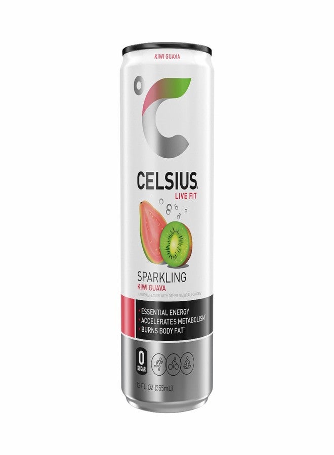 CELSIUS Sparkling Kiwi Guava, Functional Essential Energy Drink, 12 Fl Oz - Image 1