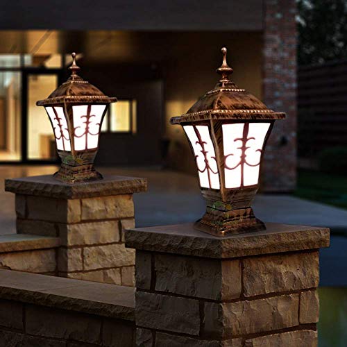 Weldecor Antique Trishul Design Gate Light for Home Gate - Waterproof Metal Entrance Lamp for Outdoor Main Gate, Boundary Wall, Pillar Scone Bulb Garden Lighting - Image 1