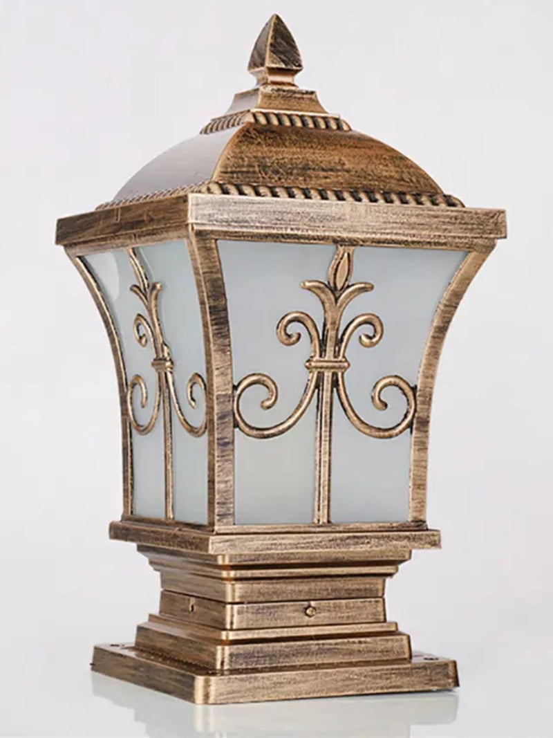 Weldecor Antique Trishul Design Gate Light for Home Gate - Waterproof Metal Entrance Lamp for Outdoor Main Gate, Boundary Wall, Pillar Scone Bulb Garden Lighting - Image 4