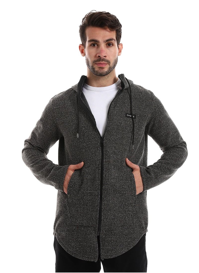 Caesar Front Pockets Zipped Hoodie  - Image 1
