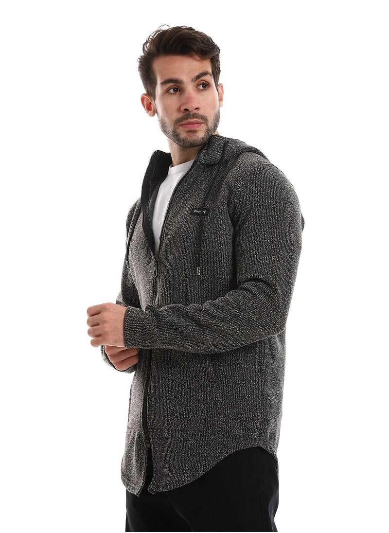 Caesar Front Pockets Zipped Hoodie  - Image 2