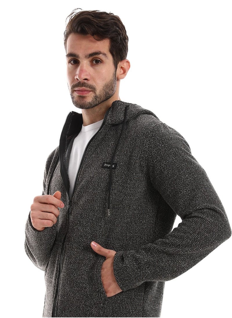 Caesar Front Pockets Zipped Hoodie  - Image 3