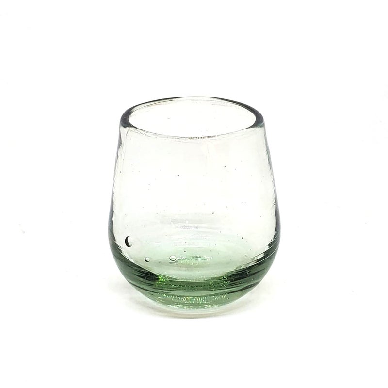 MexHandcraft Clear 6 oz Roly Poly Glasses (set of 6), Recycled Glass, Lead-free, Toxin-Free (6 oz Roly Poly) - Image 2