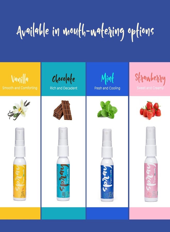 SuperMouth® Mouth Spray – Alkaline Formula with Prebiotics, Fights Bad Breath, Safe & Clean, Xylitol Enriched, Sugar-Free, pH Balancing, Portable for Kids and Adults, 4 Flavors - Image 4