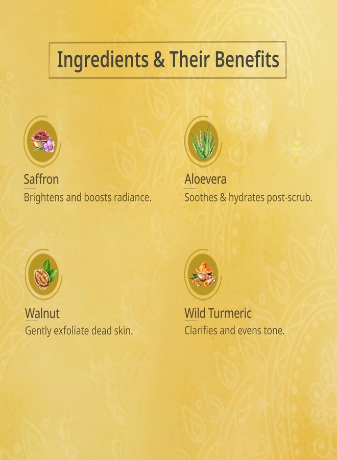 PURE ELEMENTS Kumkumadi Kesar Face Scrub | Brightening | Lightening - Image 4