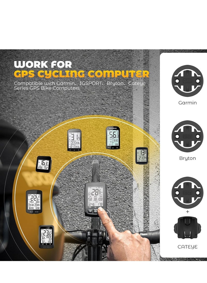 SYOSI Bicycle Seat Post Bracket Support, Bike Computer Mount Compatible with Garmin GPS, CNC Aluminum Handlebar 22-35mm Stand Holder  - Image 5