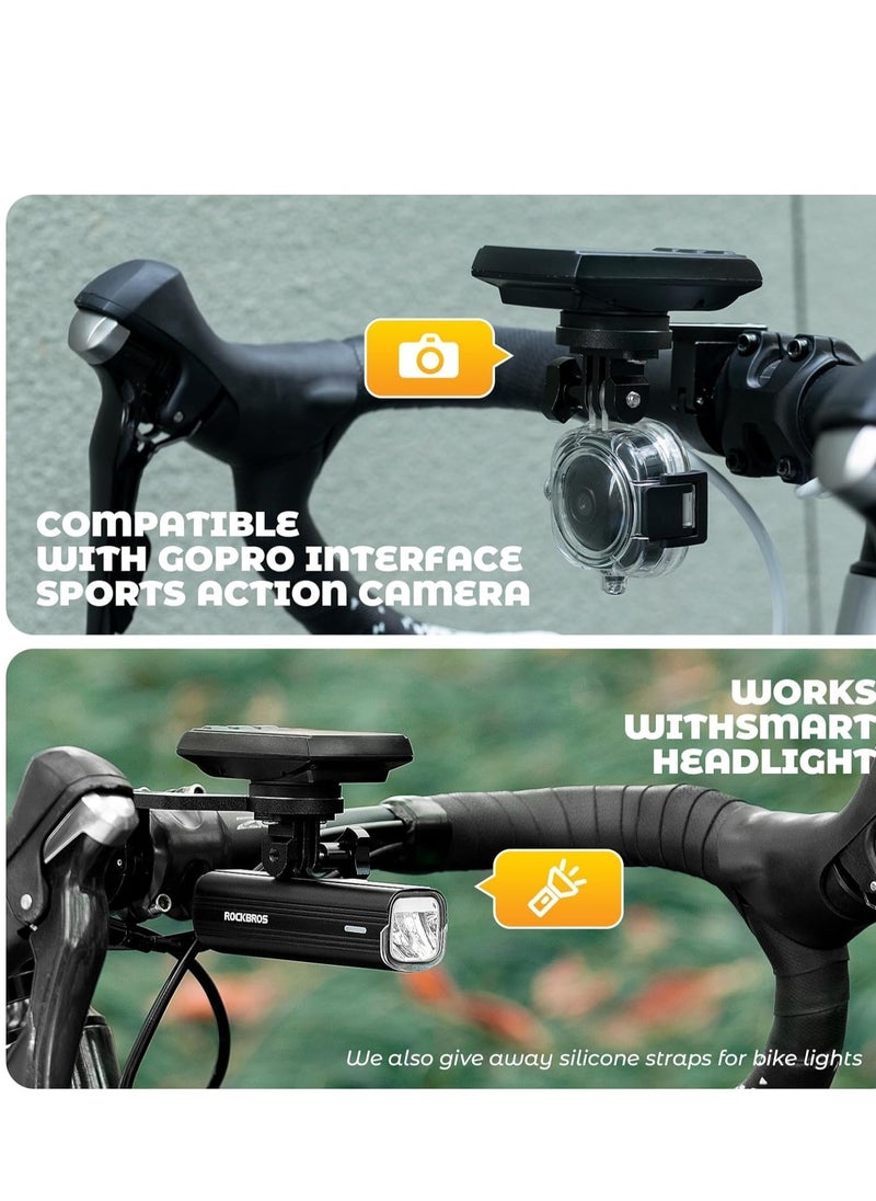 SYOSI Bicycle Seat Post Bracket Support, Bike Computer Mount Compatible with Garmin GPS, CNC Aluminum Handlebar 22-35mm Stand Holder  - Image 3