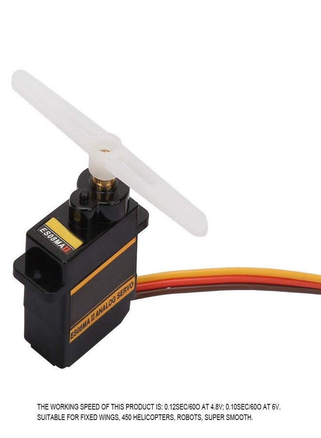 Akozon Mini Metal Gear Analog Servo for ES08MA II 12g/1.8 kg/10 Seconds High Speed Servo Analog Gear - Image 5