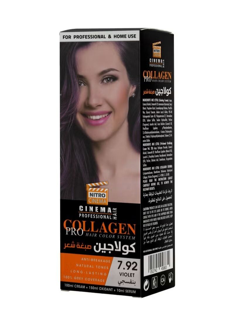 Collagen Hair Dye Violet 7.92