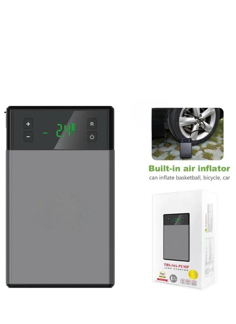 Generic Jumpstart your adventures with a  Amp Battery Booster featuring a Portable Power Station with Air Compressor USB Port and Battery Clamps.  - Image 1