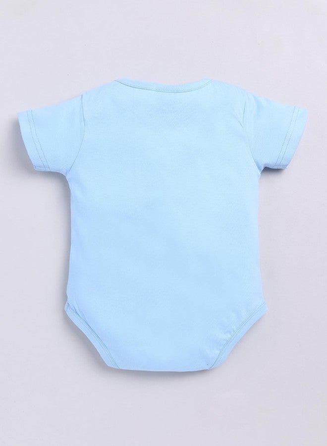 Dollar Junior Tiny Crews Baby Boys & Baby Girls Body Suit - Light Blue, 3-6M - Image 2