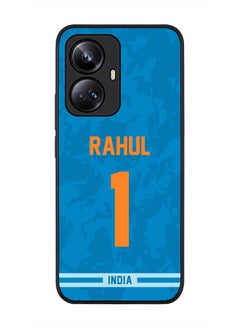 Cover for Realme 10 Pro Plus 5G Case , Rugged Black Slim fit Soft Flexible Thin Protective Phone Cases - Player Name - KL Rahul, Jersey Number- 1
